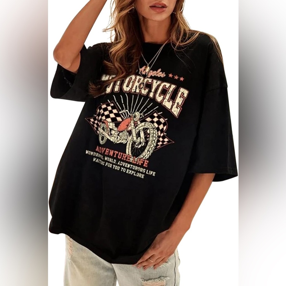 LA Motorcycle Graphic Tee
Size Medium